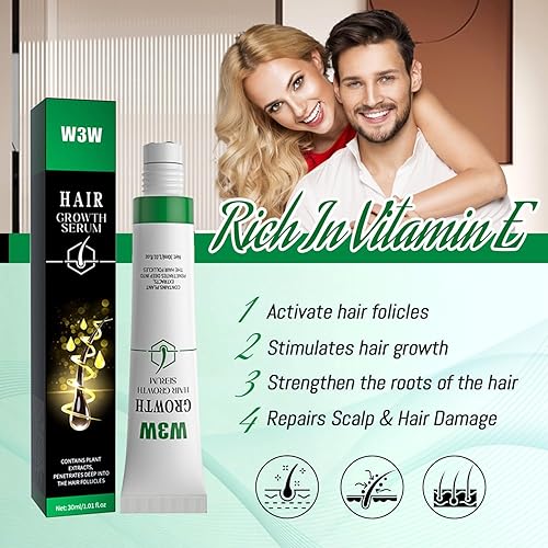 Miniatura 6 de Orrenaturals - Suero para el crecimiento del cabello, ampolla de renacimiento del cabello, 3% romero para el crecimiento del cabello, rollo en rollo