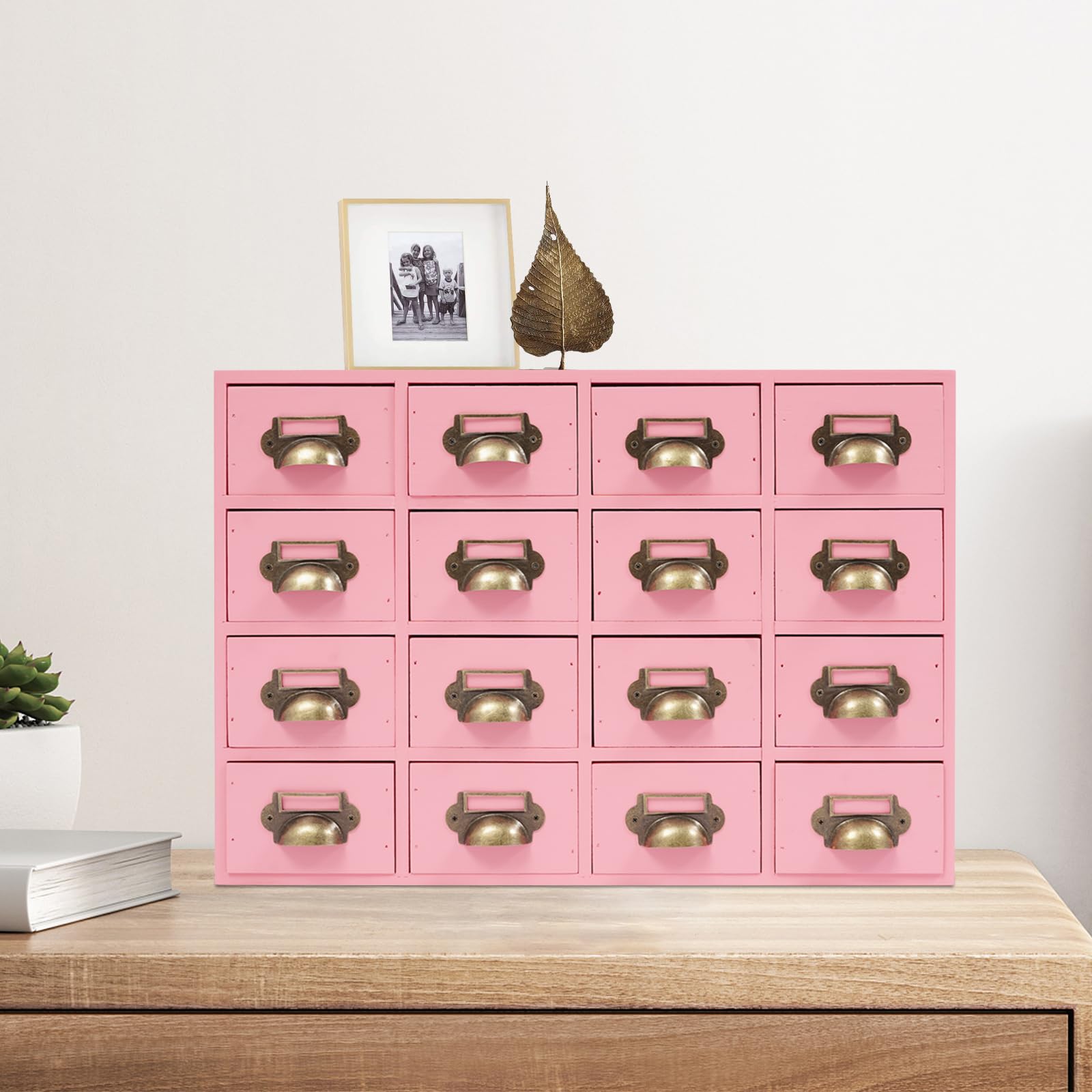 Organizer da scrivania in legno, per cassetti, scrivania, cassetto, armadio, 16 cassetti, gioielli fai da te, accessori per progetti fai da te, organizzazione e stoccaggio
