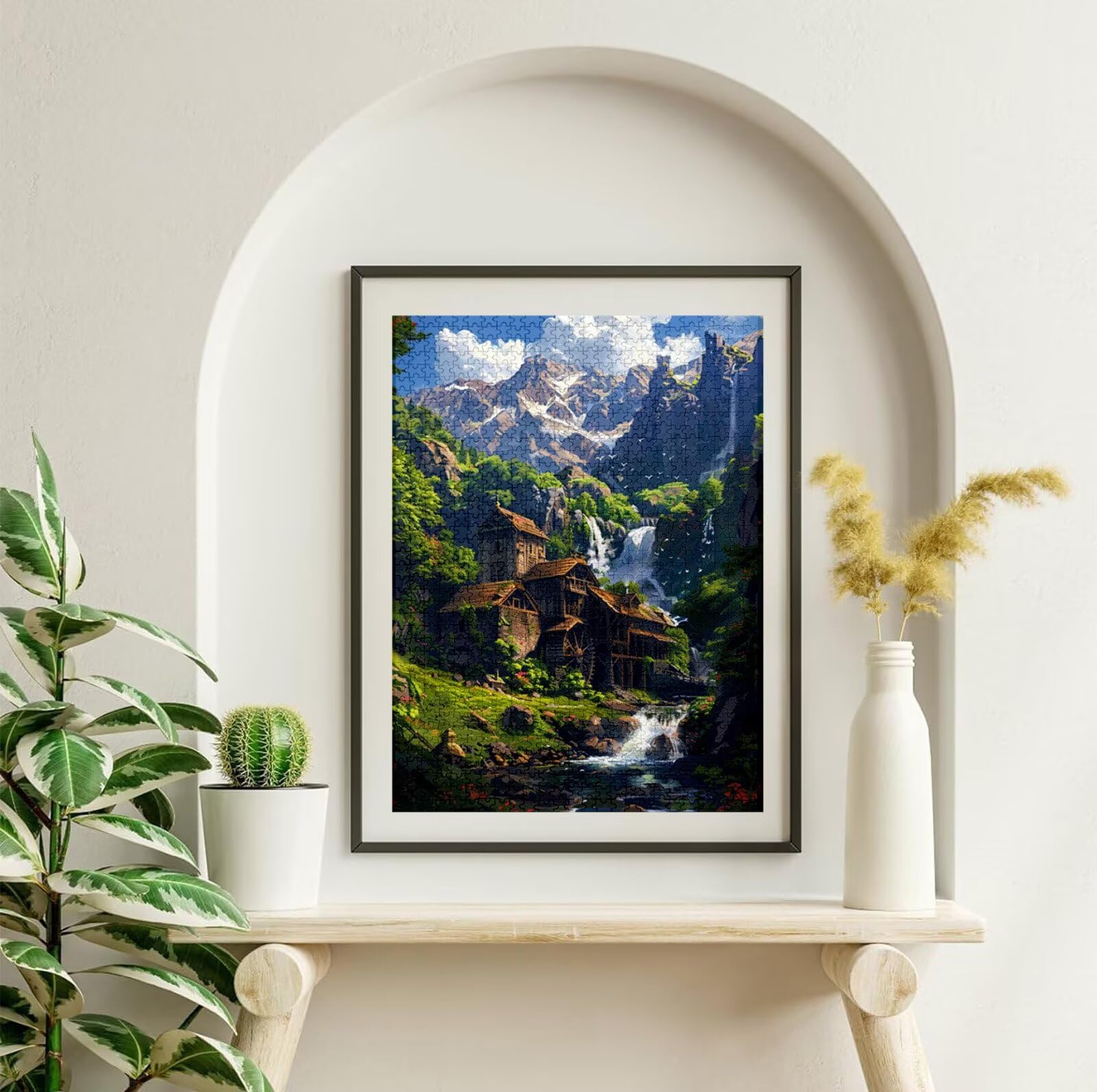 Puzzle 4000 Piezas Cabina, Puzzle Paisaje con Caja para Adultos, 141x87 cm, DIY 4000 Piezas Rompecabezas Madera para Adultos, Rompecabezas Desafiante para Decoracion Hogar y Pared, Regalo Mujer H-7798