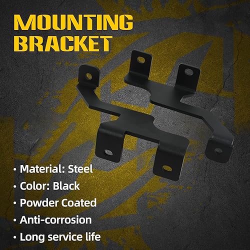 Miniatura 7 de RoyalParts Kit de soporte de montaje de módulo de luz de trabajo LED para poste lateral izquierdo y derecho compatible con F-150 2004-2014SVT Raptor