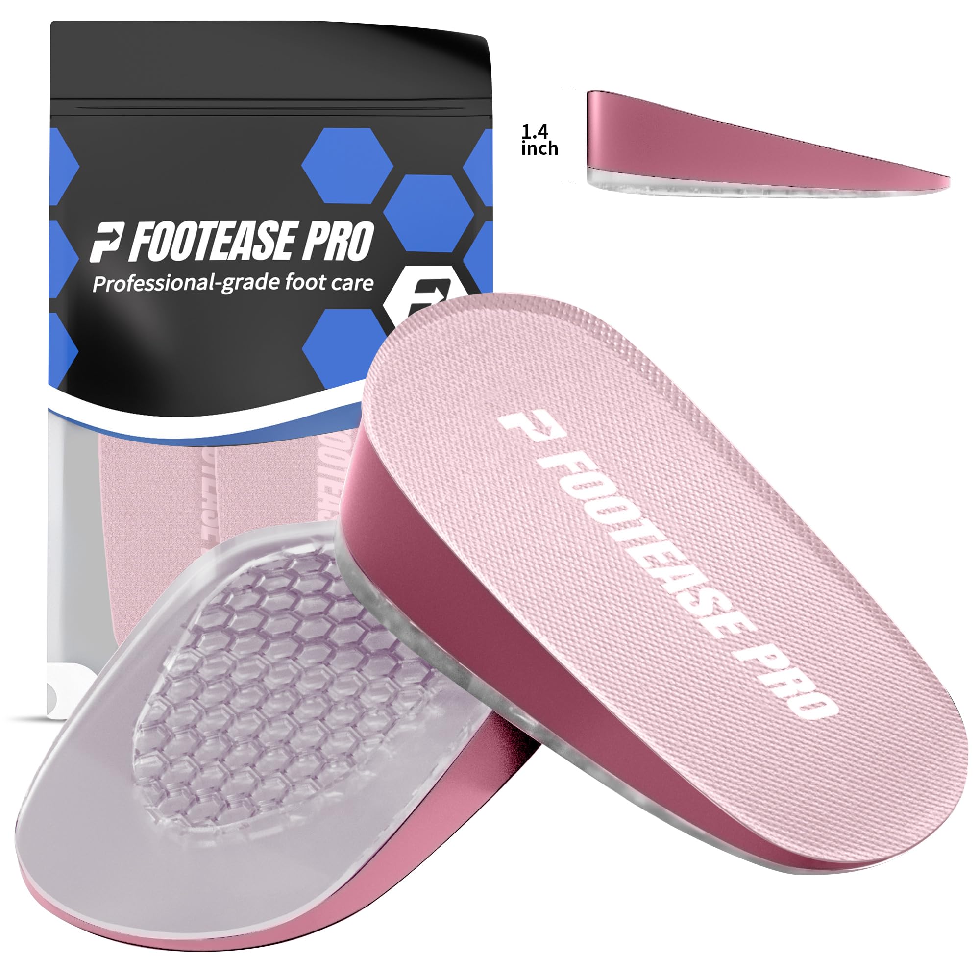 Height Increase Insoles Heel Lifts for Men Women Height Boosters Shoe Lifts for Plantar Fasciitis Heel Inserts with Heel Pain Relief