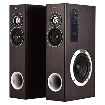 ウーファー内蔵 「大迫力タワースピーカー Amazon.co.jp: 山善(YAMAZEN) キュリオム ダブルスピーカー