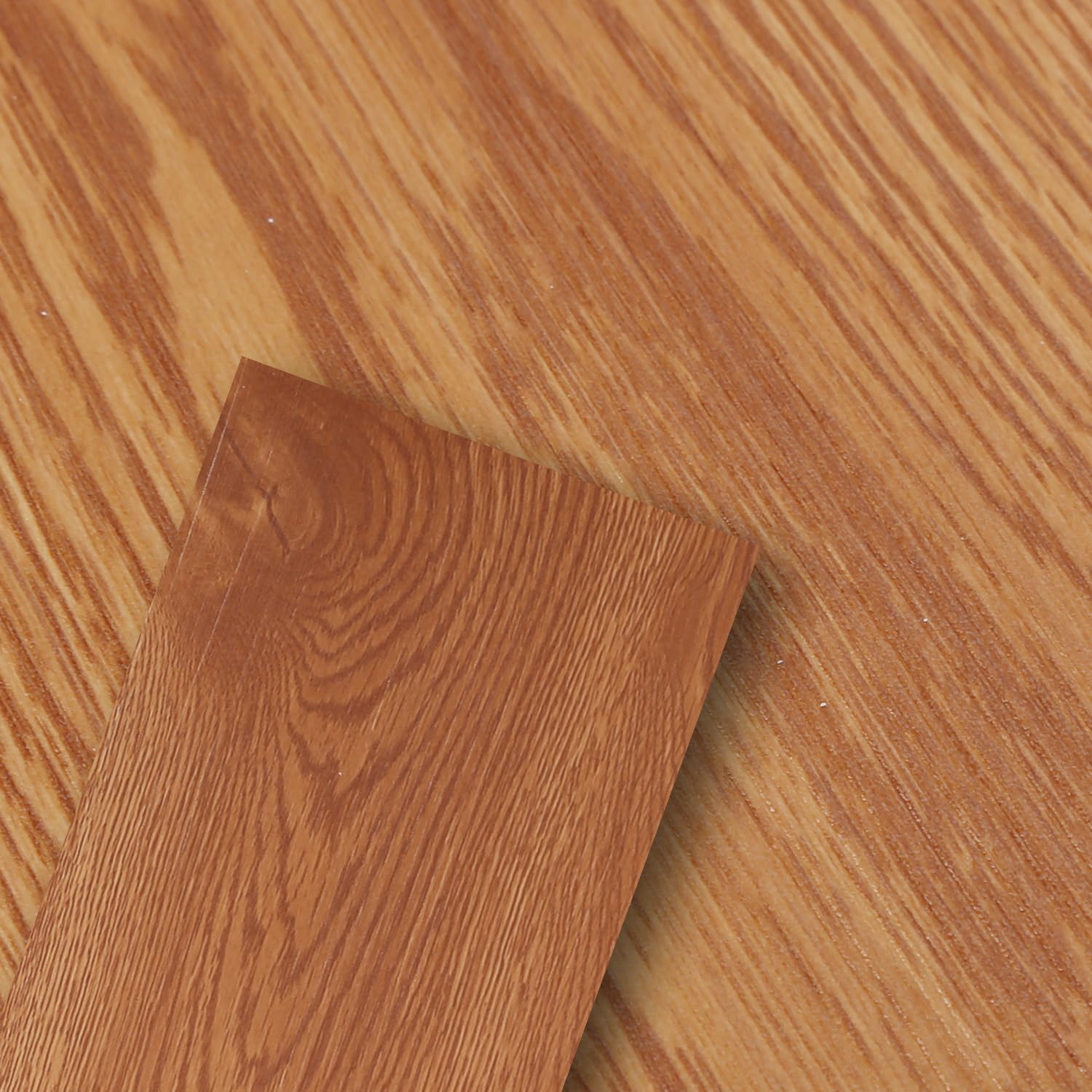 Pavimenti in PVC autoadesivi per pavimenti in vinile, ca. 10 m²/70 piastrelle, in vinile, antiscivolo, impermeabile, autoadesiva, pavimenti in laminato per soggiorno, cucina, rovere caldo