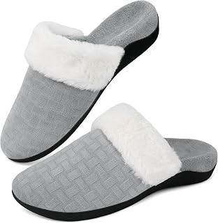 ERGOfoot Women Arch Support Slippers, Plantar Fasciitis Relief