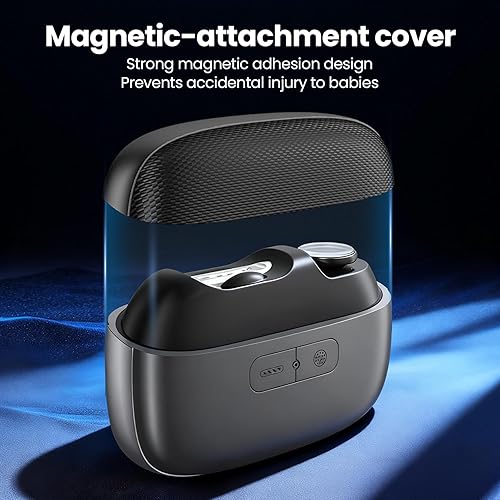 Miniatura 4 de Cortauñas eléctrico 3 en 1 y recortador de uñas eléctrico con luz LED, cortaúñas recargable de 2 velocidades, cortaúñas eléctrico seguro para