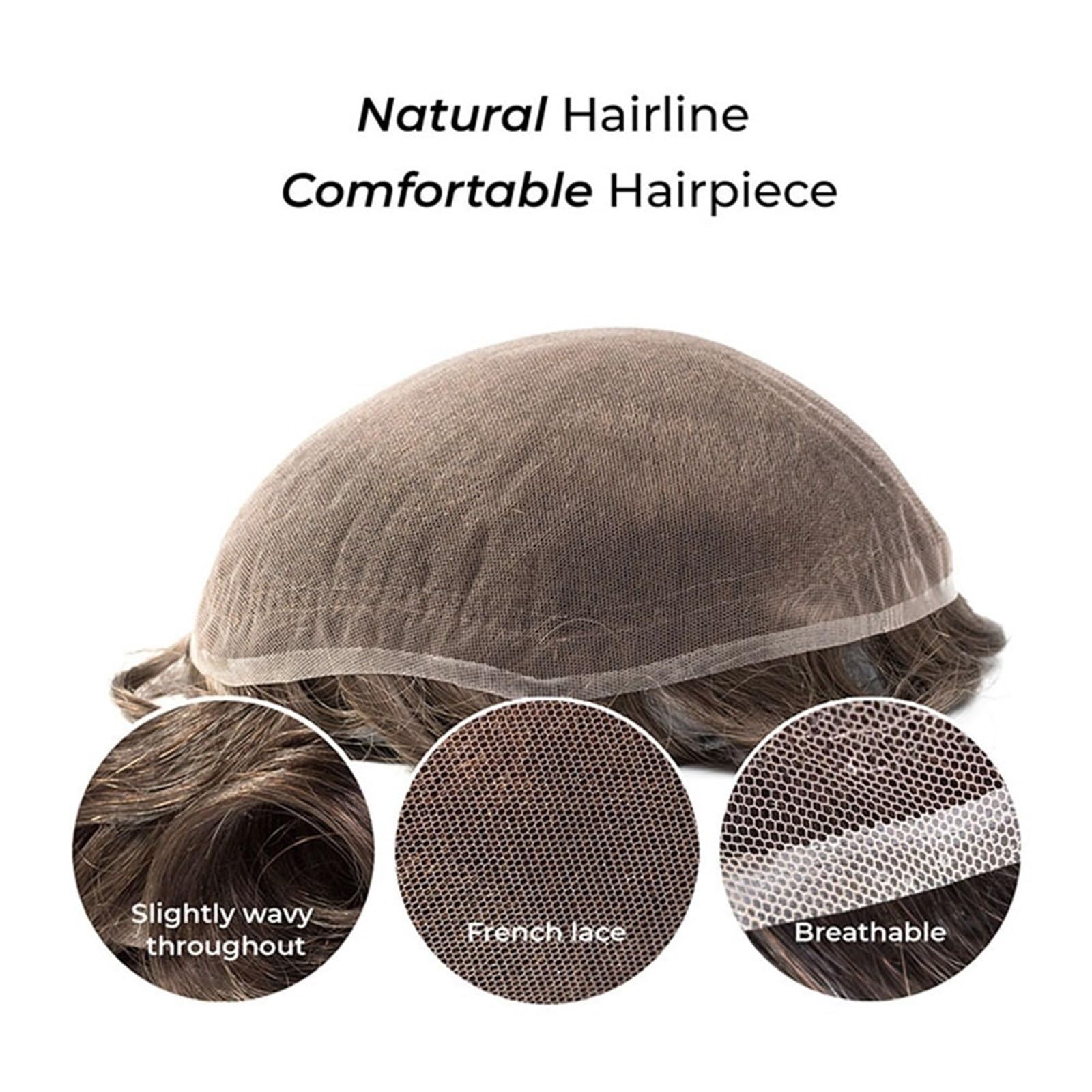 Tupecik męski Tupecik męski Remy Hair System Oddychający 8x10 cali