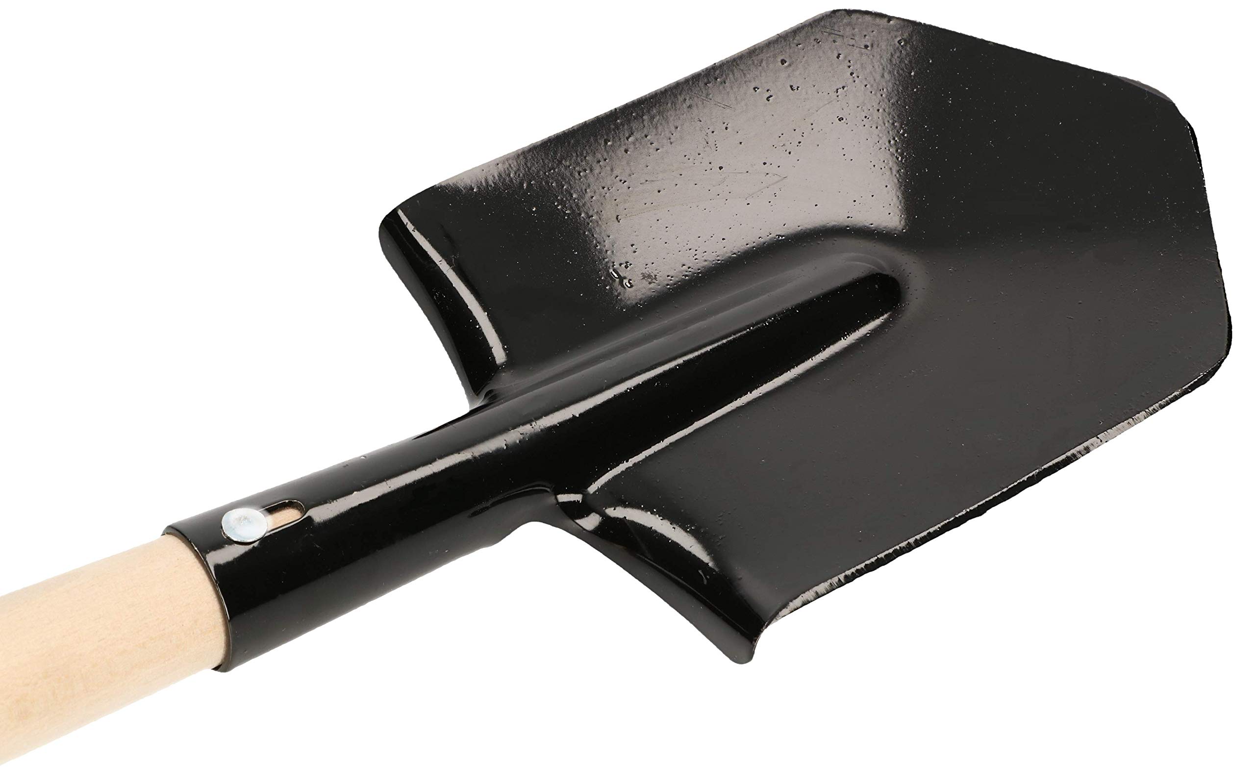 KOTARBAU® Łopatka polowa 60 cm z drewnianym trzonkiem, krótka szpatułka, ostre krawędzie, do aktywności na świeżym powietrzu