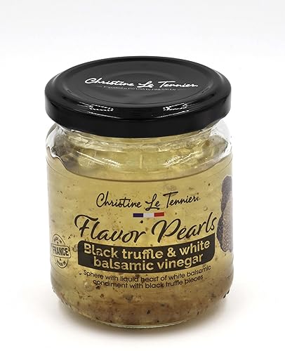 Christine Le Tennier Trufa negra y perlas balsámicas blancas