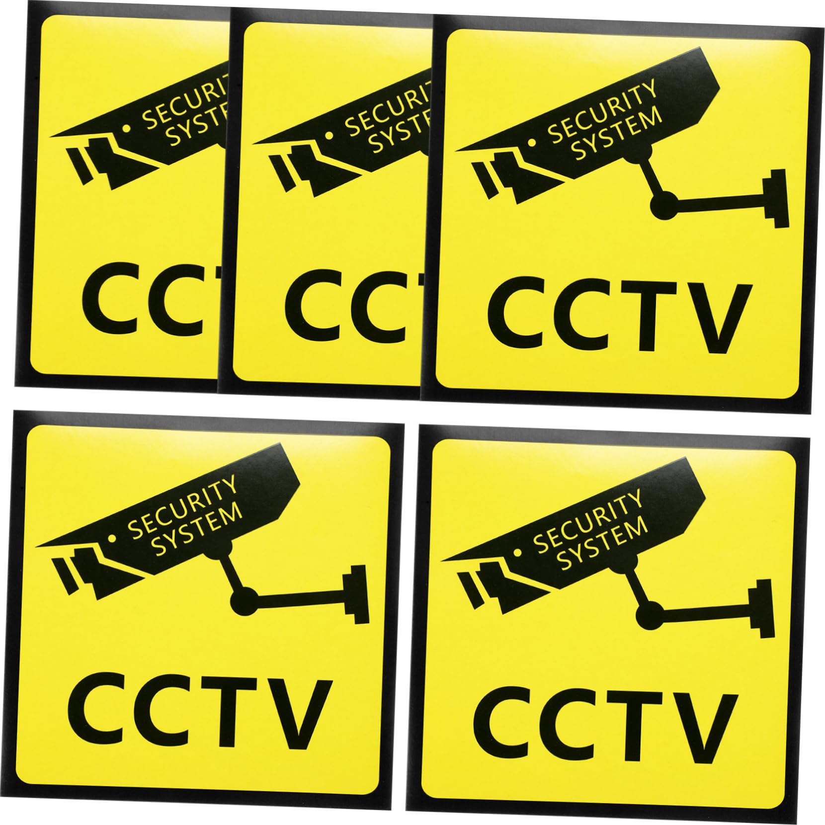 SOLUSTRE 25piezas Carteles De Videovigilancia Señales De Seguridad Para Propiedades Privadas Advertencias Claras Para Cámaras Cctv Uso Interior y Exterior Fácil Aplicación Superficies