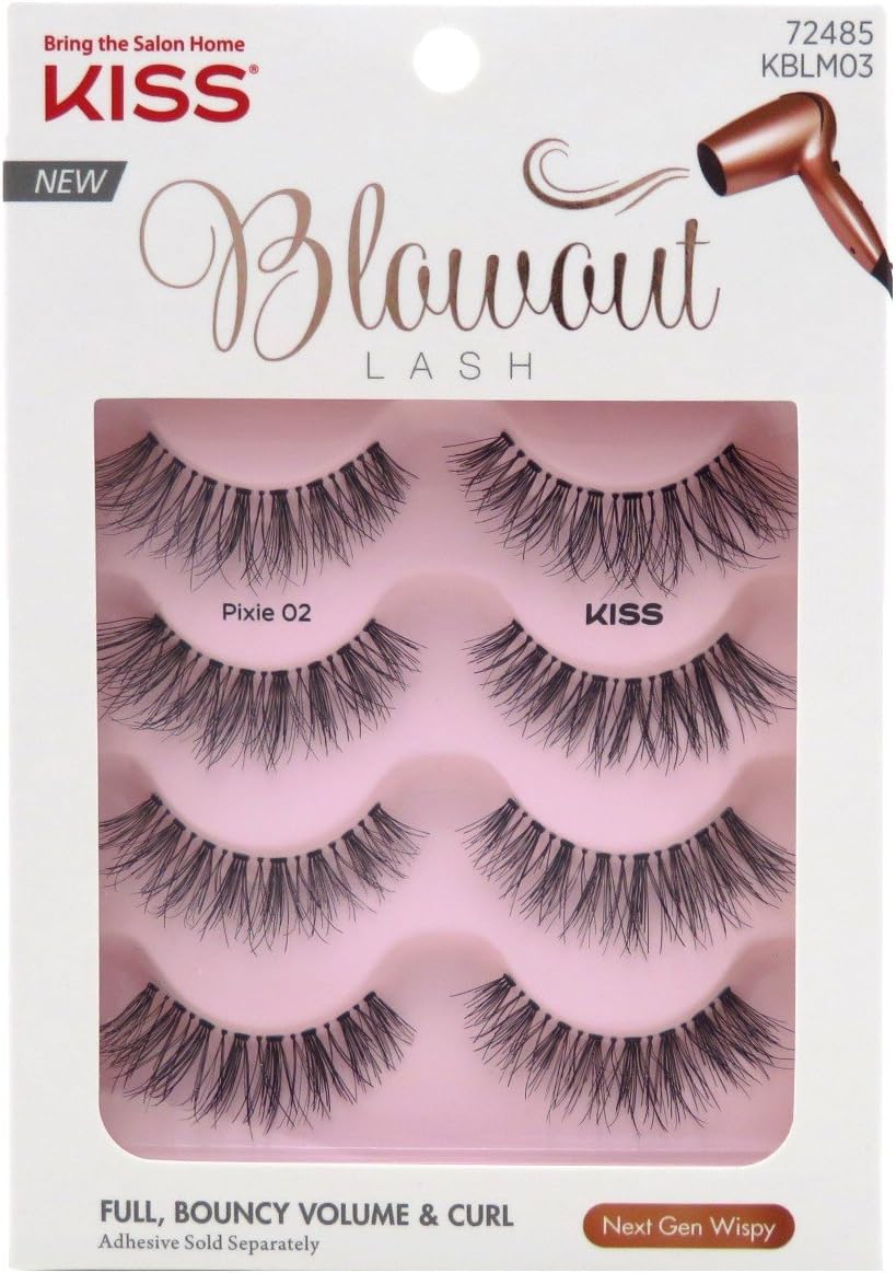 Kiss Blowout Lashes Pixie 02 4-Pairs