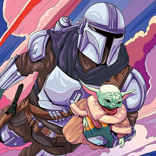 Miniatura 4 de Ravensburger Star Wars The Mandalorian Grogu Moments - Juego de rompecabezas de 3 x 49 piezas para niños, 05241, cada pieza es única, las piezas