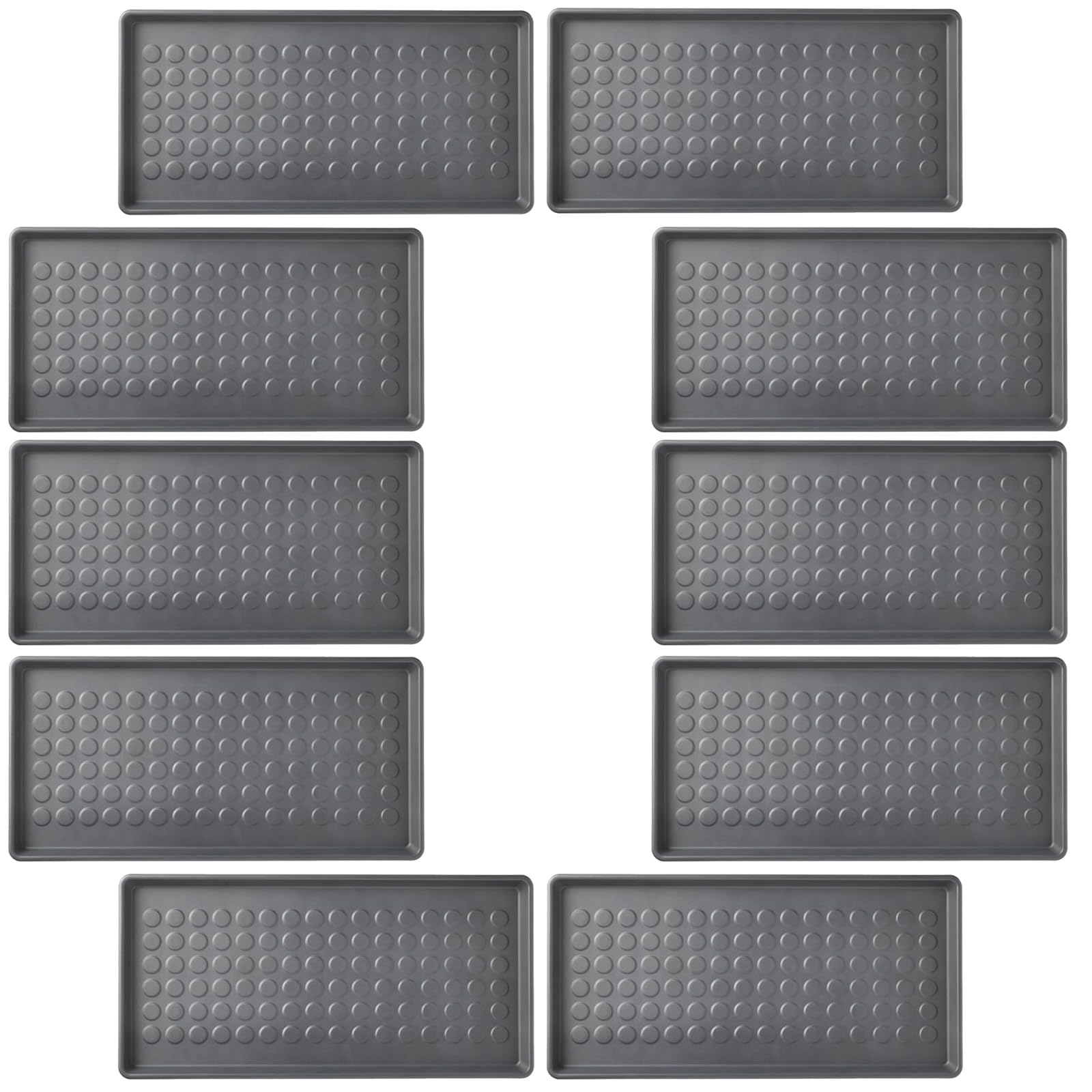 BAGGMUCK Indoor Outdoor Shoe Mat 71×35 cm Grey – Dirt, Gravel & Water Catcher Tray for Entryway, Hallway & Shoe Racks (10)