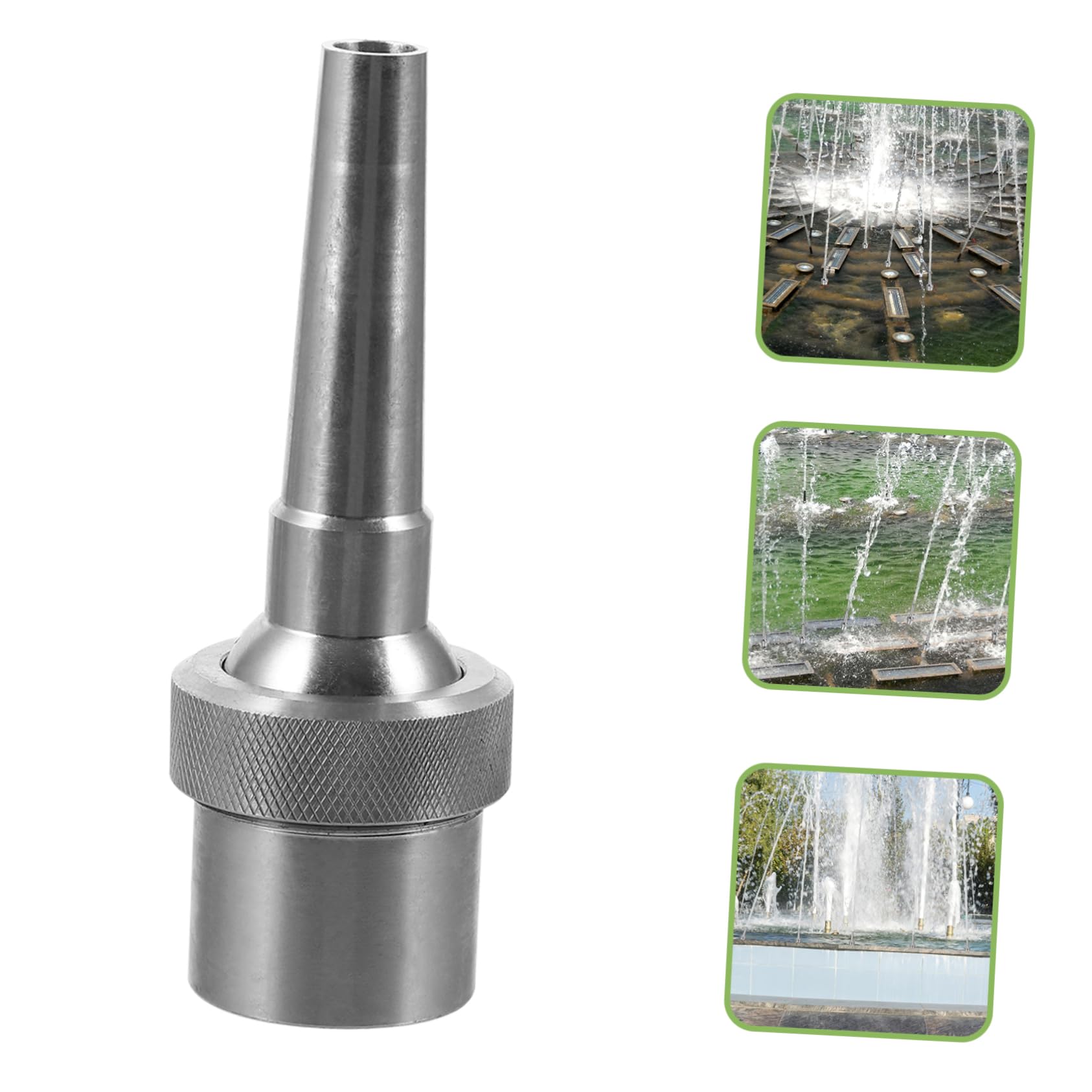Sosoport Garden Fountain Nozzle Water Spraying Head Stainless Steel Fountain Sprinkler Head 10mm Outlet