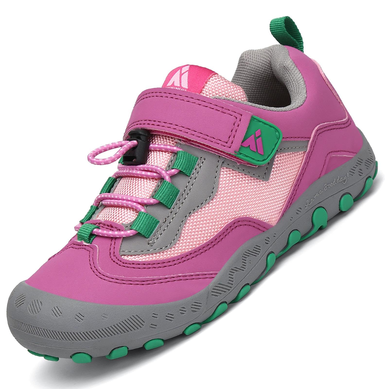 Mishansha Kinder Trekkingschuhe, Atmungsaktiv Wanderschuhe Jungen rutschfest Turnschuhe Mädchen Outdoor Sportschuhe