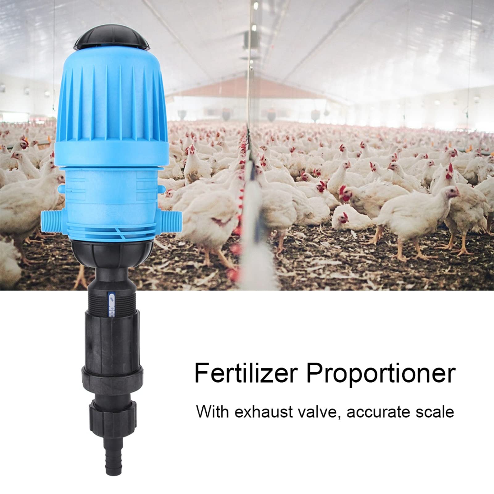 Cocoarm Distributore di Liquidi per Fertilizzanti, Strumento Proporzionatore di Iniettore Chimico per l'orticoltura Industriale, Materiale PP Robusto con Pompe Proporzionali Precise, Facili da