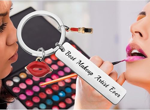 Miniatura 6 de WSNANG - Llavero de maquillaje, ideal como regalo de salón de belleza para mujer