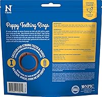 Vista 2 de N-Bone Anillo de dentición para cachorros de 3 anillos, sabor a pollo