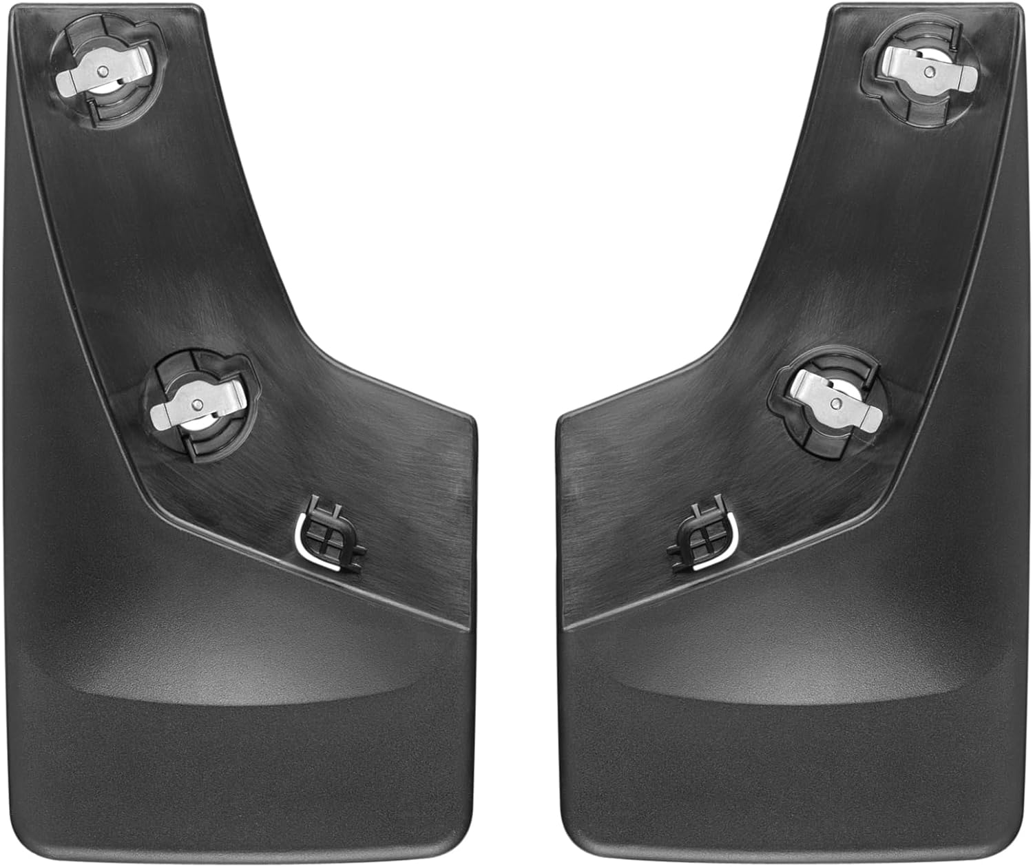 WeatherTech Custom No Drill Splash Guard MudFlaps for Chevrolet Silverado, Silverado 1500, Silverado 2500HD/3500HD - Rear Pair (120010), Black