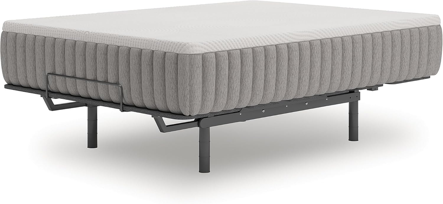 Signature Design by Ashley Terra Sleep Soft 14 Inch Antimicrobial Natural Talalay Latex Foam Hybrid Mattress with Temperature Regulating for Pressure Relief, Queen, Fiberglass-Free, Mattress in A Box