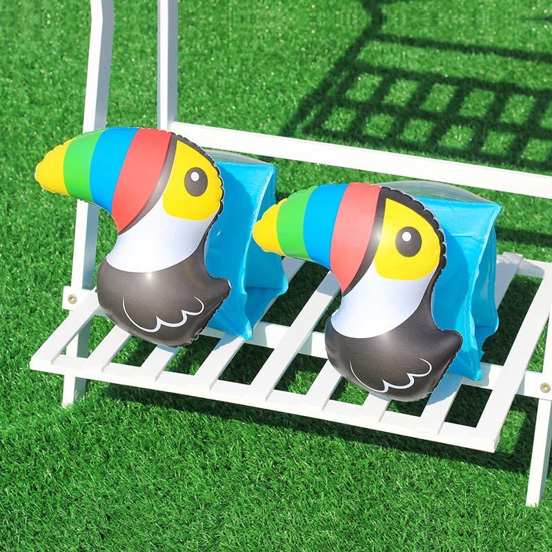 Zueyen2Pack Childrens Inflatable Swimming Armbands - Floating Arm Band Swim Trainers - Floats Water Wings Arm Bands - Pool Water Sports Learning Swim Training Aids