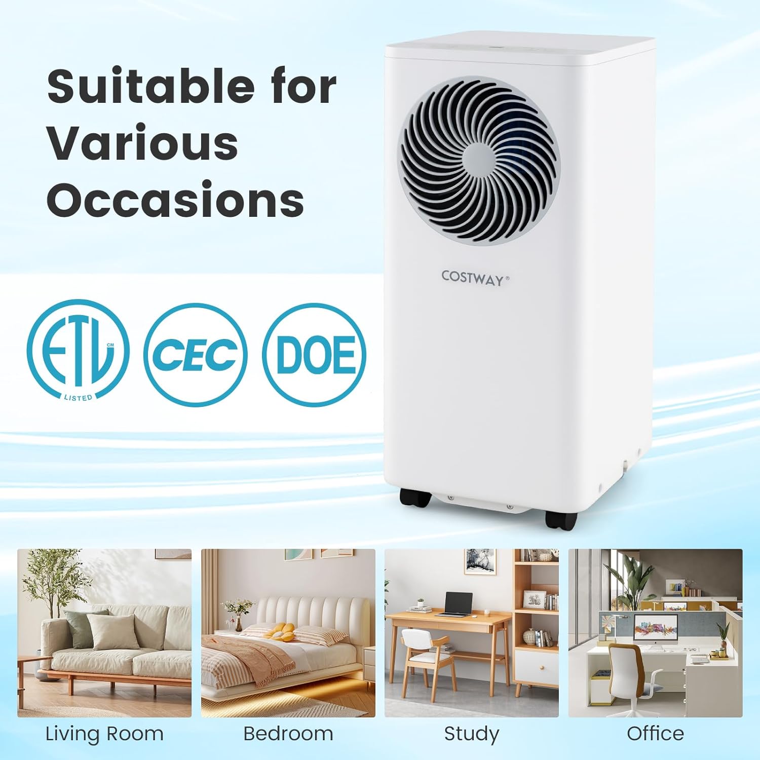 Portable Air Conditioner suitable for various room types