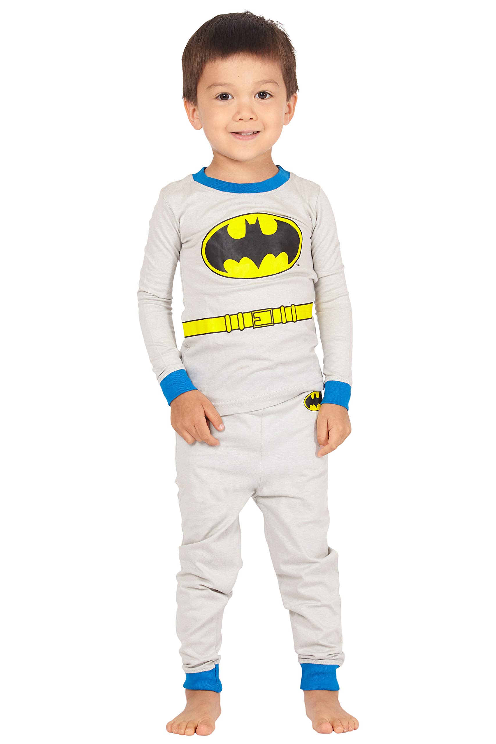 DC Comics Pigiama a Maniche Lunghe per Ragazzi Batman Vestibilitta Stretta