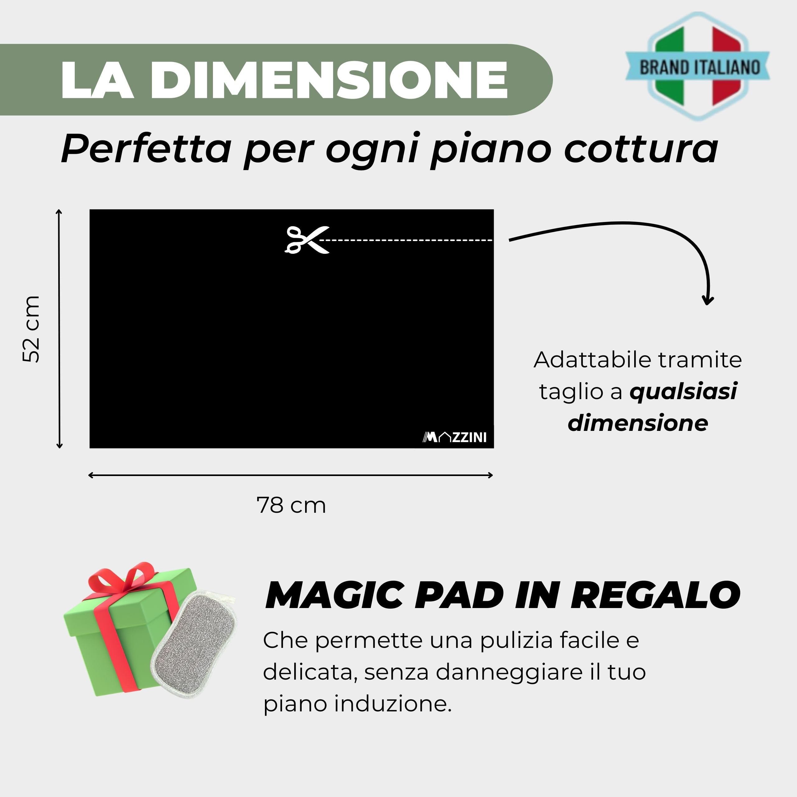Set 5 Tappetini Protettivi Per Piano Cottura A Induzione, Silicone Con Fibra Di Vetro, Termocromatici, Lavabili