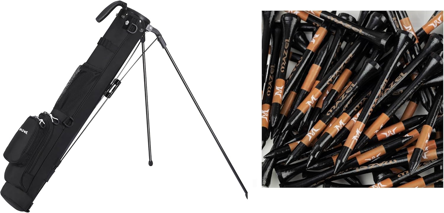 MAZEL Golf Bag & Golf Accessory,Bundle of 2