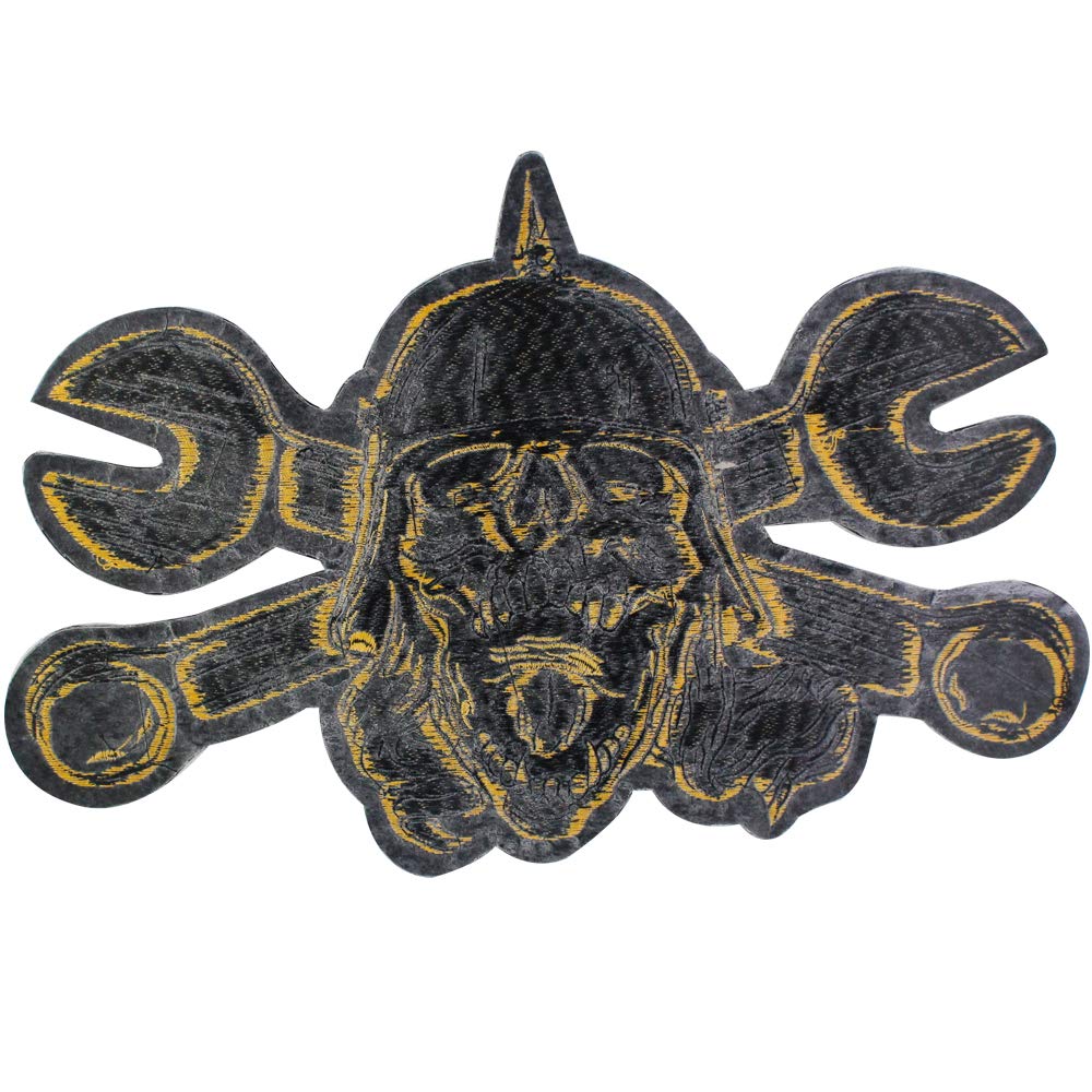 EMDOMO Toppa Teschio Punk Ricamata - Applique Per Giacca Jeans Zaino - DIY