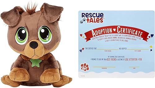 Miniatura 2 de Little Tikes Rescue Tales Adoptable Pet Rottweiler - Juguete interactivo de felpa para mascotas, multicolor