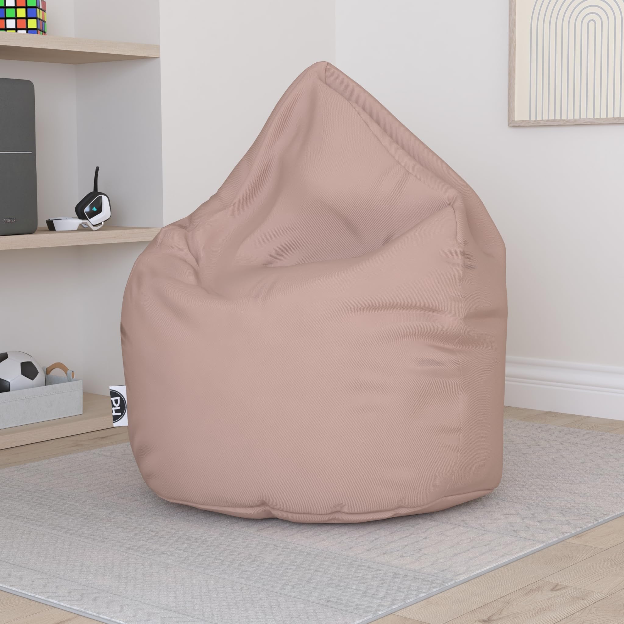 PATCH HOME Pouf a forma di goccia Beige 480 litri imbottitura polistirolo 25 colori 3 misure