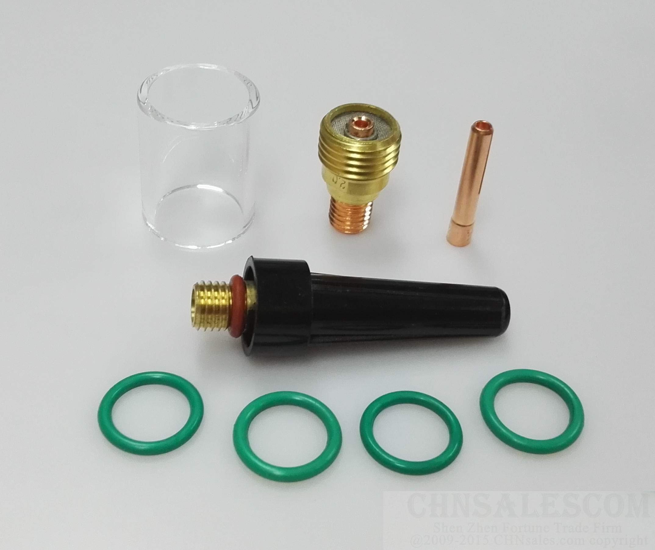 CHNsalescom 8 pcs TIG Welding Torch Gas Lens Cup Kit for Tig WP-9/20/25 Series (1.0mm .040