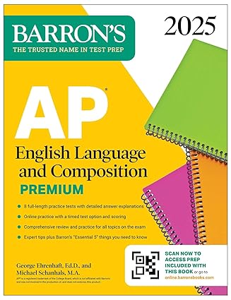 AP English Language and Composition Premium, 2025: Prep Book with 8 Practice Tests + Comprehensive Review + Online Practice (Barron's AP Prep)-Wow! eBook