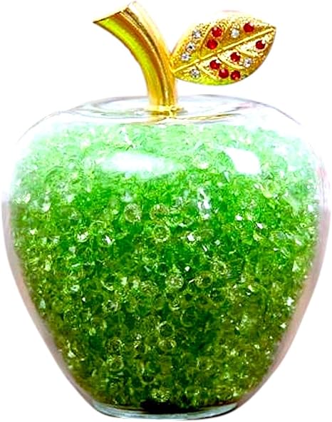 Amazon エム プロ M Pro 幸せ を 招く ７色 りんご 風水 グッズ 開運 インテリア 雑貨 林檎 オブジェ 幸福 リンゴ 置物 ゴールド クリスタル 金運 グリーン インテリア オンライン通販
