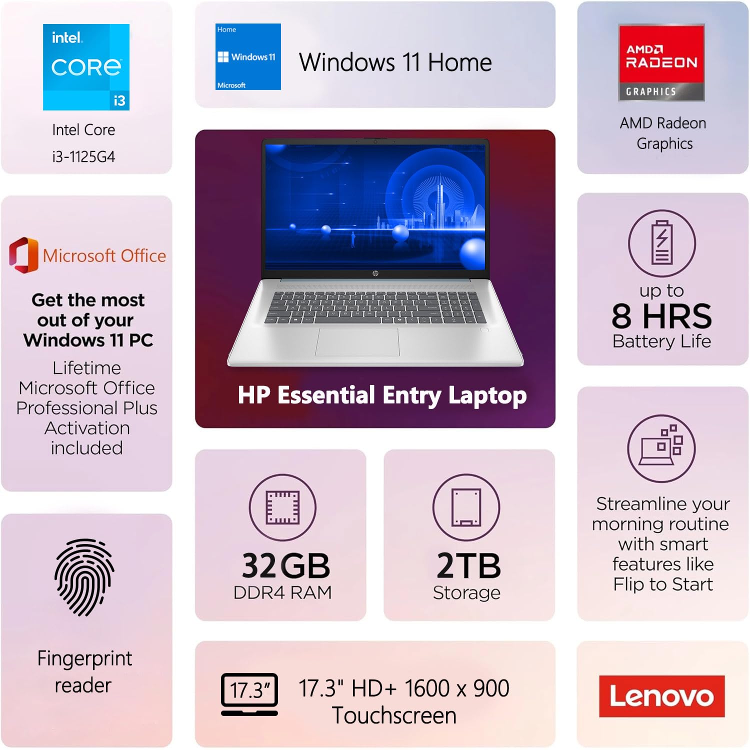Amazon.com: HP 17 Laptop, 17.3” HD+ Display, 11th Gen Intel