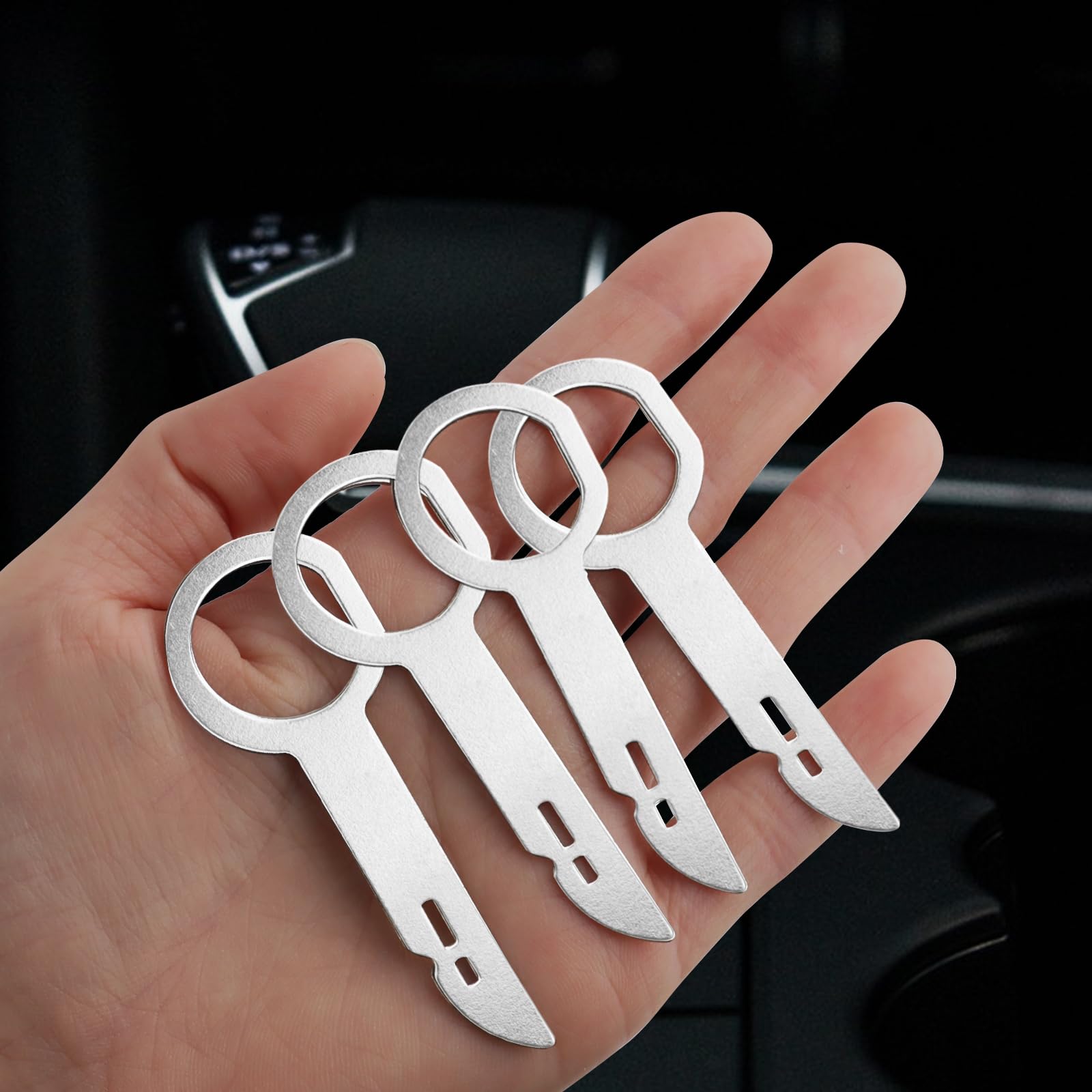 Chiavi Di Sblocco Autoradio UKOFEW - 4 Pezzi In Acciaio Inox Per Smontaggio Stereo Auto - Foto 10