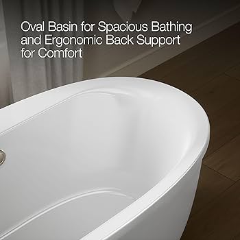 k.fsoon☆ KOHLER | K-6369 | Sunstruck Freestanding Bath, Fluted Shroud