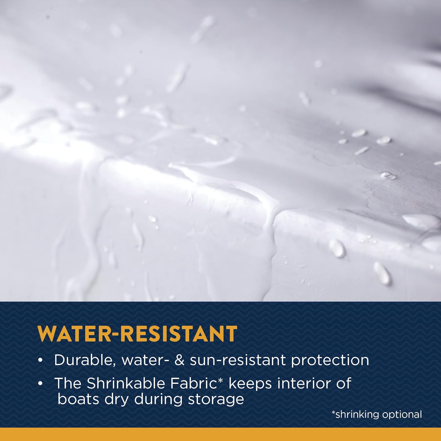 Transhield 19ft - 21ft Wide Bow Deck Boat Cover | Universal & Adjustable | Sun Resistant Marine Heavy Duty Waterproof Boat Cover Up | Fits Wide Bow Deck Boats (19' - 21')