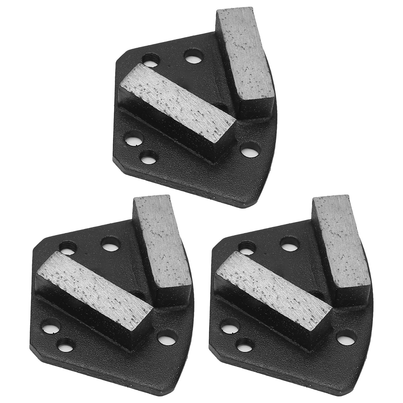 Diamentowe tarcze szlifierskie, Diamentowe nakładki do szlifowania Trapezowe, 6-otworowe, proste zęby, czarne, ziarno 16, 3 sztuki