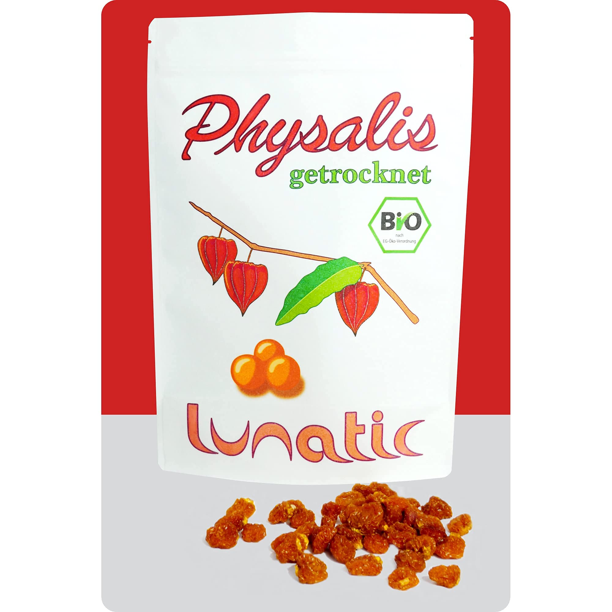 Getrocknete Bio-Physalis - Kapstachelbeere - Andenbeere in Rohkostqualität 1kg