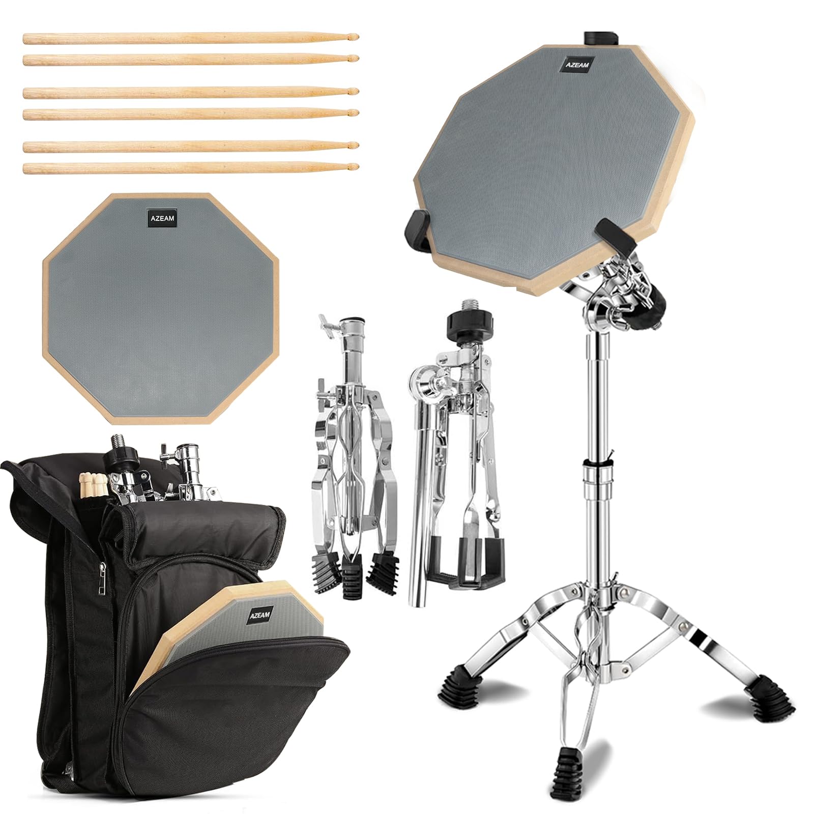 Amazon.com: AZEAM Drum Practice Set - 12
