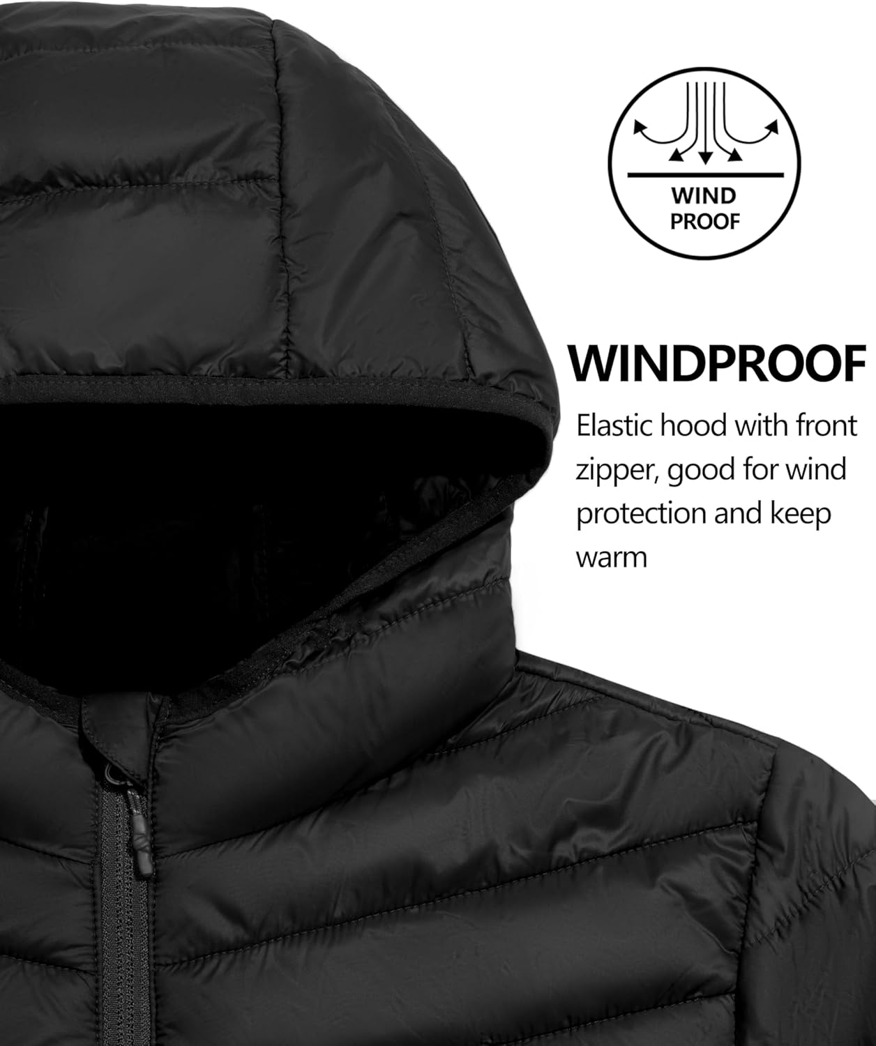 Little Donkey Andy Women's Lightweight Packable Puffer Jacket Hooded Quilted Windproof Warm Insulation Winter Coat - Image 7
