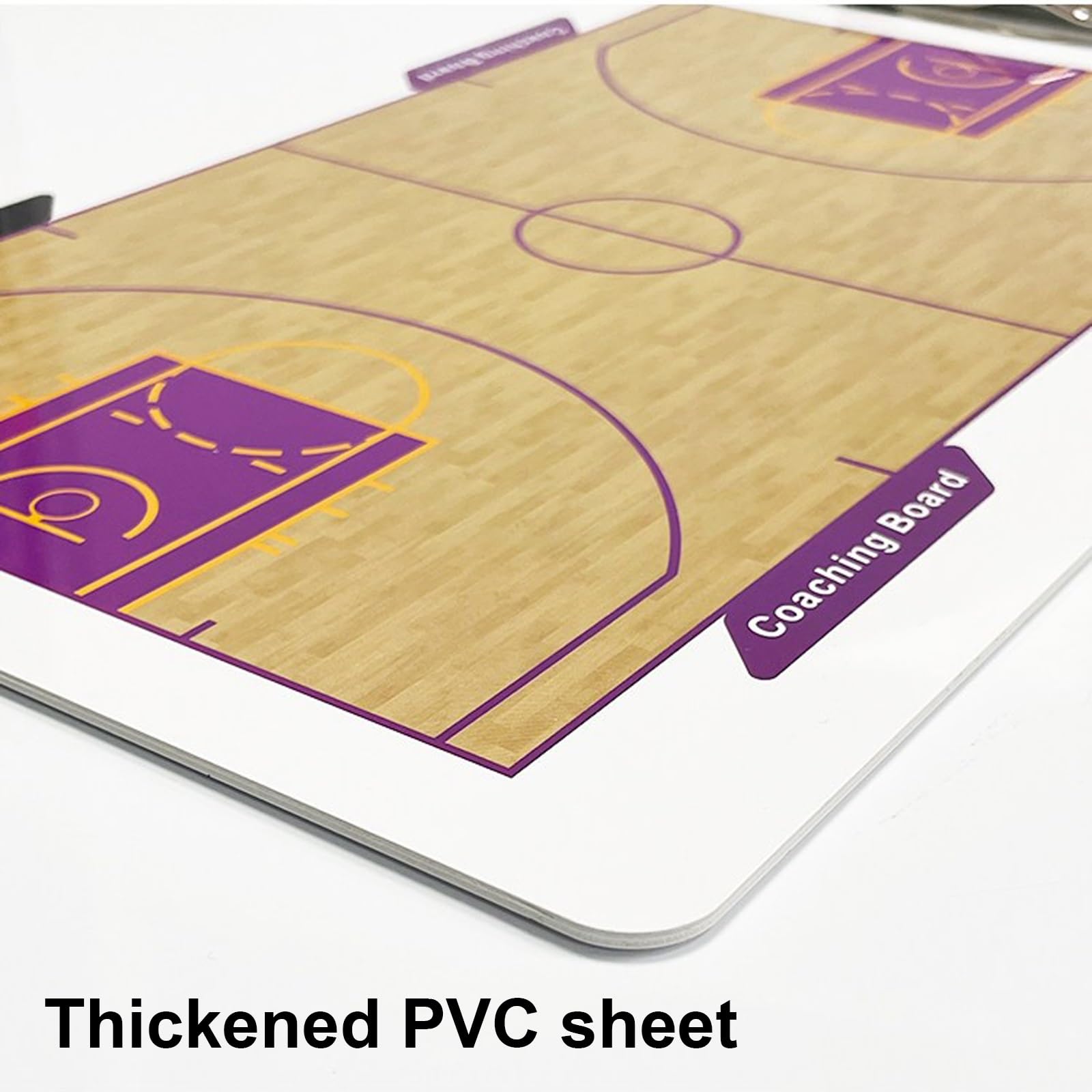 Basketball Dry Erase Coaches Klemmbrett, Doppelseitiges Löschbares Magnetisches Whiteboard, Glatte Schreiboberfläche, Inklusive Magnetischer Schachfiguren Einem Markierungsstift