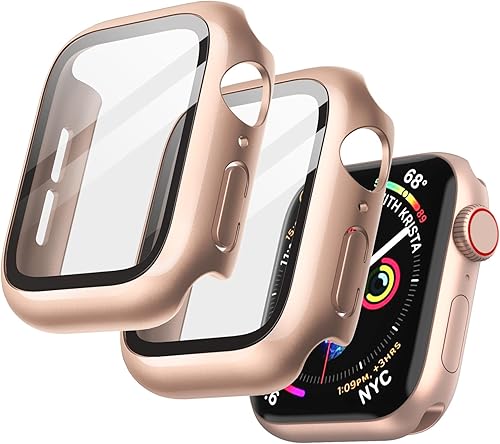 Vista 166 de JETech Funda con protector de pantalla para Apple Watch SE 3/2/1 (2025/2022/2020)/Series 6 5 4 de 1.732 pulgadas, cubierta protectora total