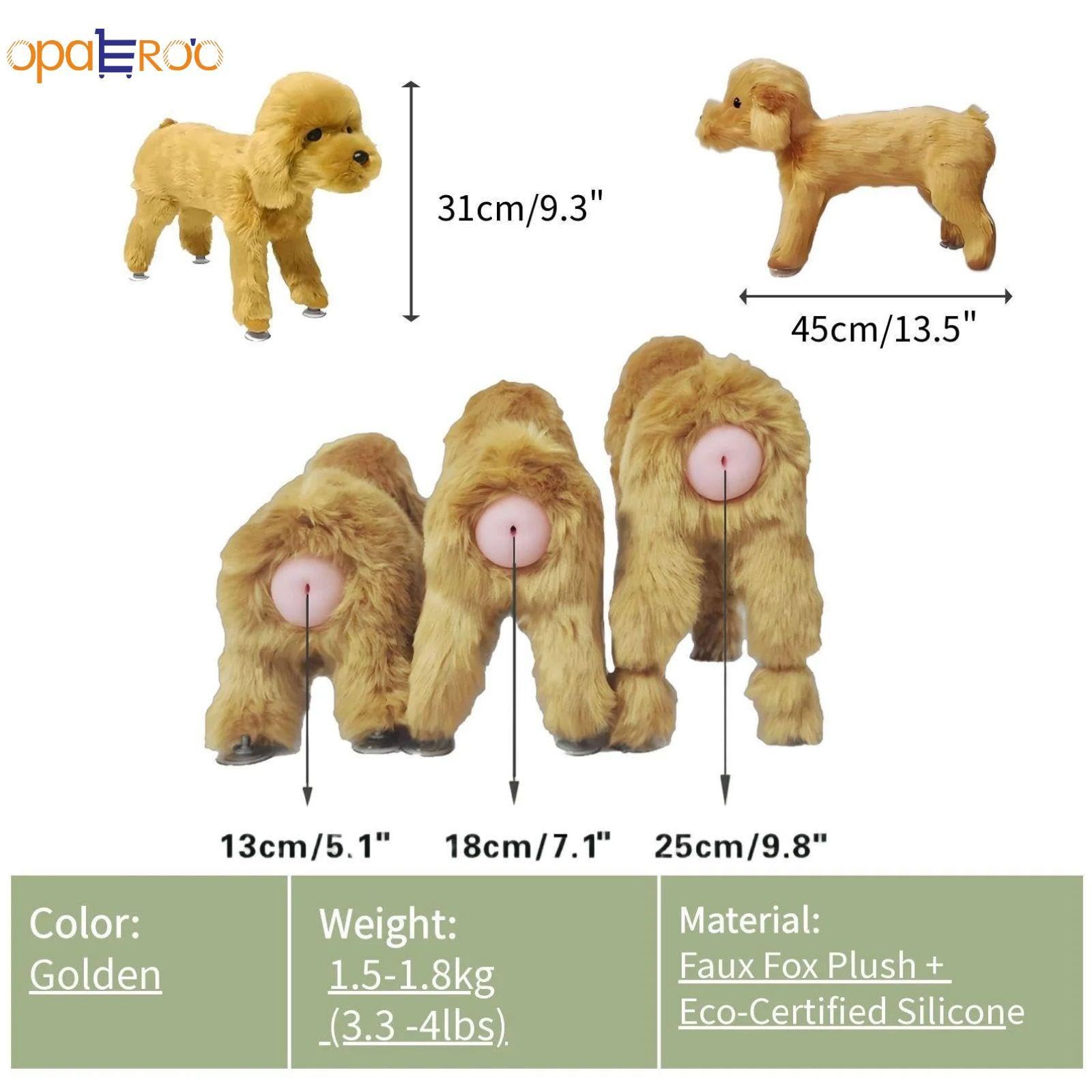 Jouets d'accouplement pour Chiens, Jouets de Compagnon pour Chiens en Silicone avec sous-tassettes, Jouet de Chien interactif Lavable pour Moyen ou Petit Moi 18cm/7.1in