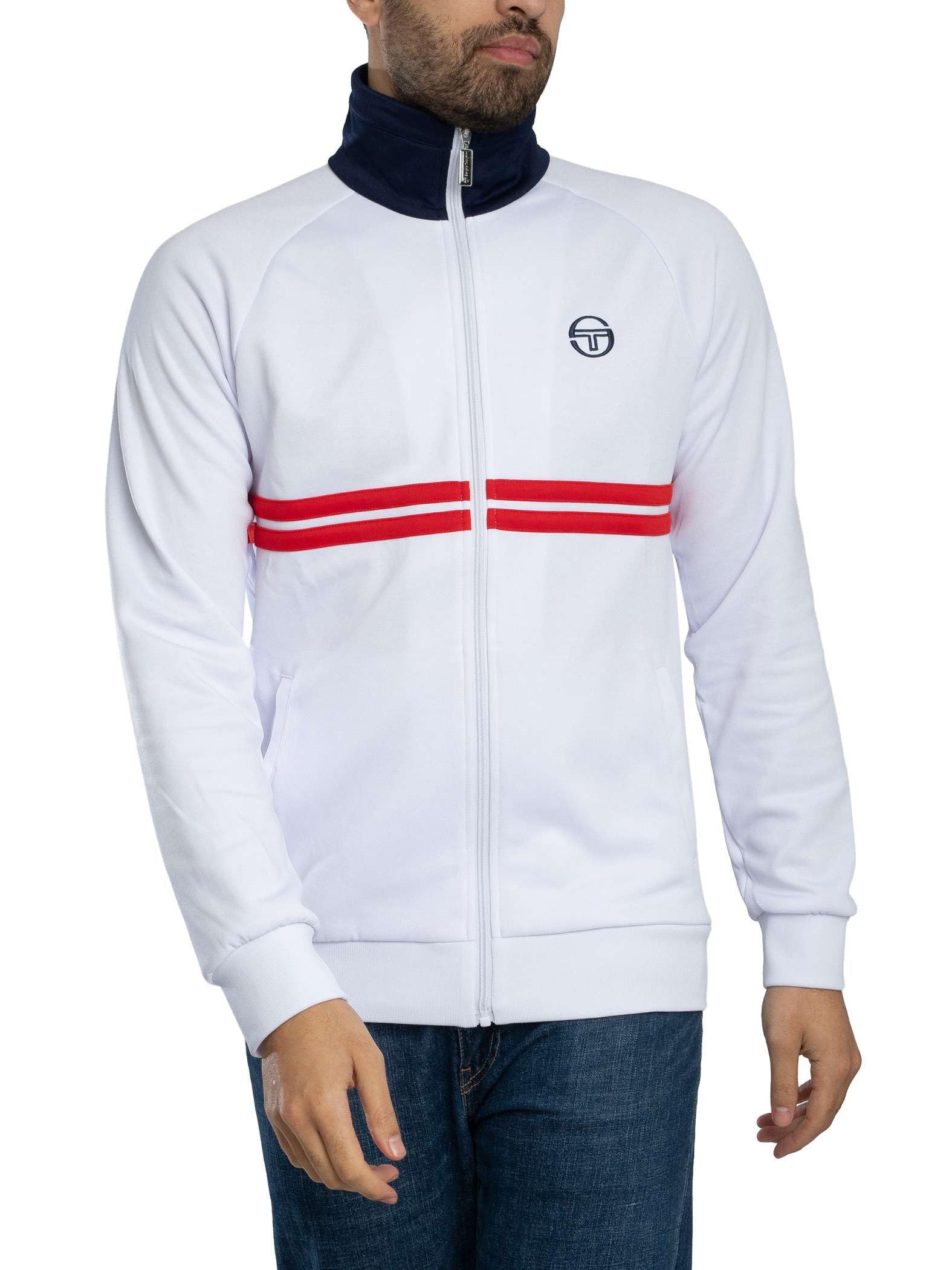 Sergio Tacchini White Dallas Track Top - M