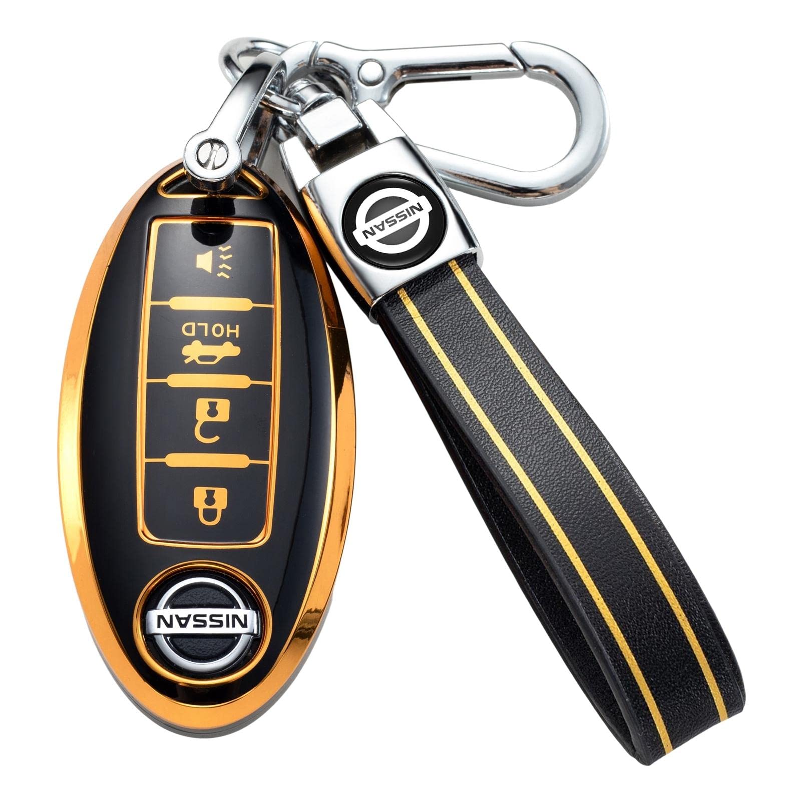 Buy for Nissan Key Fob Cover with Keychain Soft TPU 360 Degree
