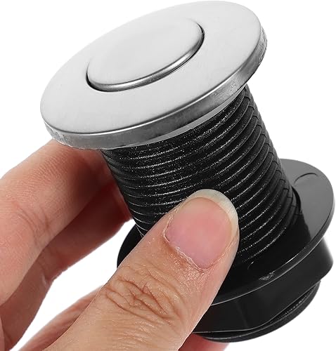 Miniatura 6 de Interruptor de aire neumático de bomba de piscina de 1.260 in para eliminación de basura, botón activado por aire superior del fregadero, ABS y