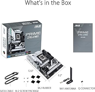 ASUS Prime Z790-A WiFi 6E LGA 1700(Intel®13th&12th) ATX Motherboard (16+1 DrMOS, PCIe 5.0,DDR5,4X M.2 Slots,2.5 Gb LAN,USB 3.2 Gen 2 Front Panel Type-C, Thunderbolt™ 4/USB4, DP) (Renewed)