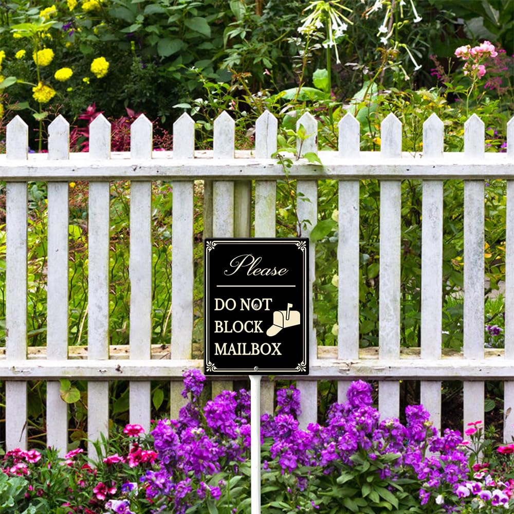 Do Not Block Mailbox" Sign No Parking Signs Do Not Block Mailbox ...